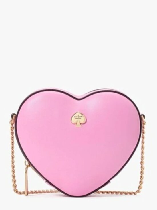 kate spade Handbags - Kate Spade Love Shack 3d Mini Heart Crossbody (Surf Pink) NWT